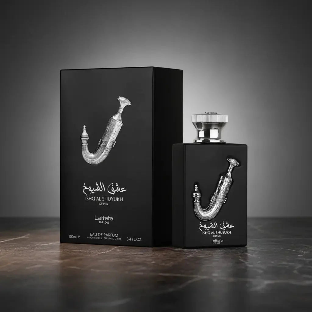 Ishq Al Shuyukh Silver Eau de Parfum Unisex - Lattafa (sku 795)